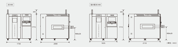 3D AXI全自動在線尺寸圖